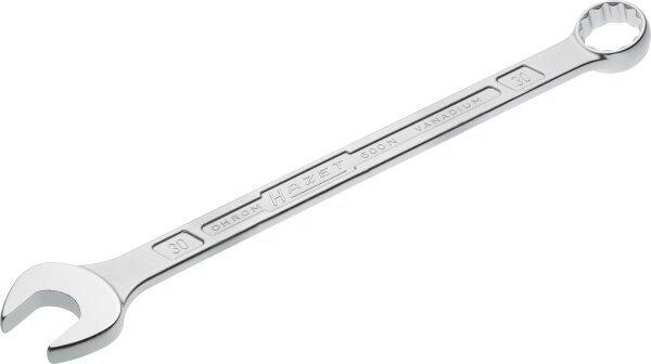 HAZET Ring-Maulschlüssel 600N-30 - Außen-Doppel-Sechskant-Tractionsprofil - 30 mm