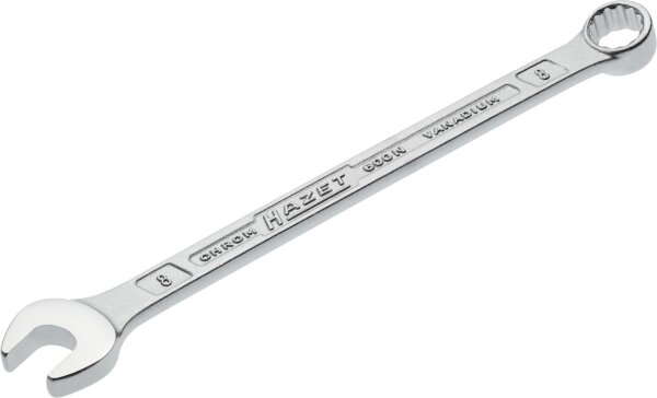 HAZET Ring-Maulschlüssel 600N-8 - Außen-Doppel-Sechskant-Tractionsprofil - 8 mm