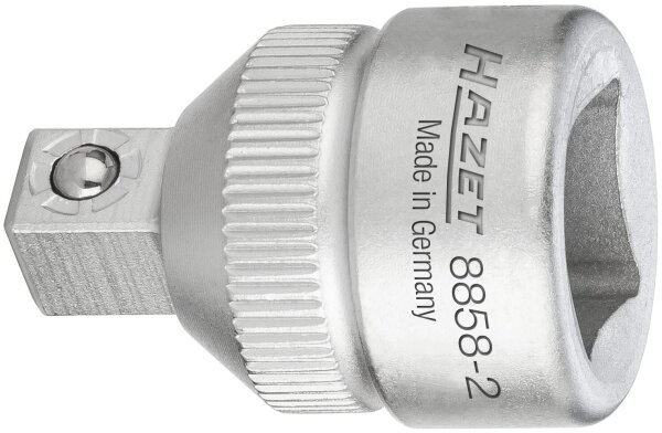 HAZET Reduzierstück 8858-2 - Vierkant10 mm (3/8 Zoll) - Vierkant 6,3 mm (1/4 Zoll)