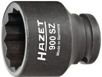 HAZET Schlag-, Maschinenschrauber Steckschlüsseleinsatz - Doppelsechskant 900SZ-24 - Vierkant12,5 mm (1/2 Zoll) - Außen-Doppel-Sechskant-Tractionsprofil - 24 mm