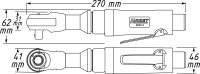 HAZET Ratschenschrauber 9022-2 - Vierkant 12,5 mm (1/2 Zoll)