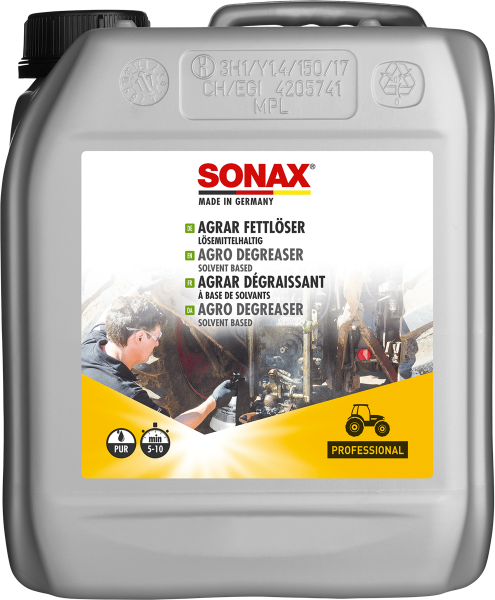 SONAX 07425000  AGRAR Fettlöser lösemittelhaltig 5 l