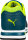 PUMA SAFETY Elevate Knit Green Low S1P ESD HRO SRC blau-grün