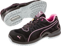 PUMA SAFETY FUSE TC PINK WNS LOW S1P ESD SRC schwarz-pink