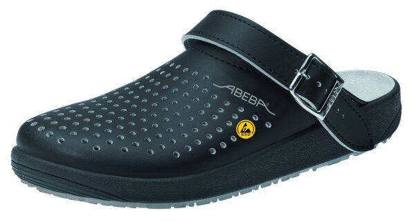 ABEBA Rubber Clog schwarz ESD  OB (5310)