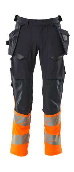 Schwarzblau/hi-vis Orange