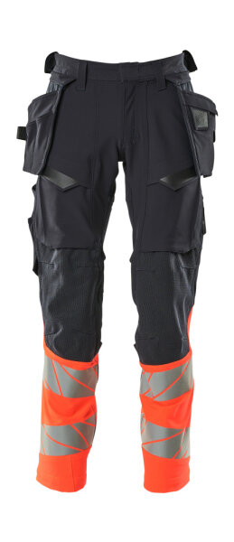 Schwarzblau/hi-vis Rot